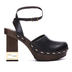 Fendi Leather Mules Clogs